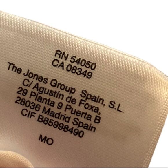 Jones New York orange, pink and  navy striped short sleeve dress, size 10 - Picture 6 of 8